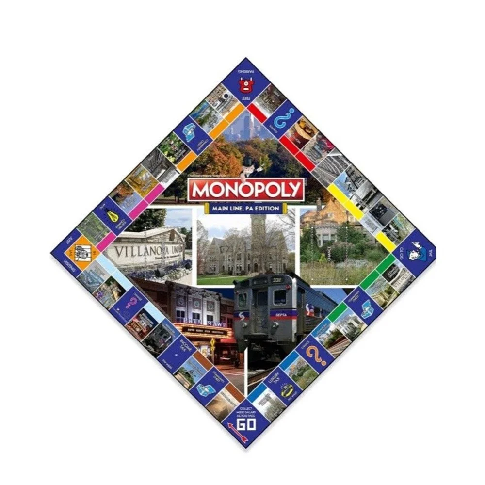 MONOPOLY The Main Line Pennsylvania Edition Hasbro Family Game (NEW)